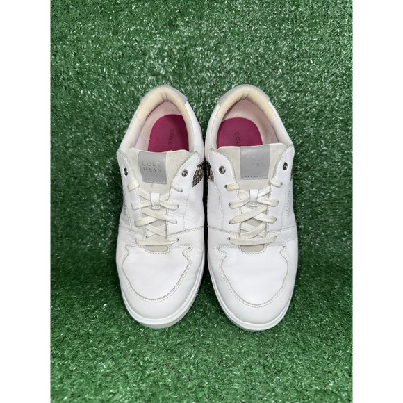 Cole Haan Women's Grand Crosscourt White Snake Print Tennis Shoes Size 7.5 B - Picture 7 of 9